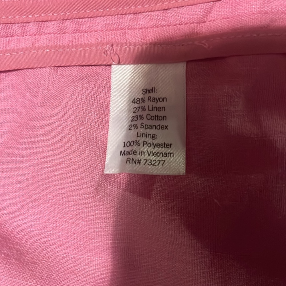 Pink Linen Blazer - Picture 5 of 6